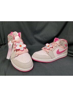 Jordan 1 Mid SE Spring Flowers (PS) Size 3Y NEW NO BOX!